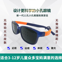 瑞博骏小孔眼镜11孔十一儿童学生男女预防近视散光斜视弱视远视手机电脑护目镜缓解视力疲劳针孔多孔聚光镜 蓝色