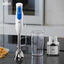 博朗 BRAUN磨粉机研磨机家用中药料理机五谷杂粮干粉碎药材 打粉机婴儿辅食机 料理棒MQ3000+MQ60套装