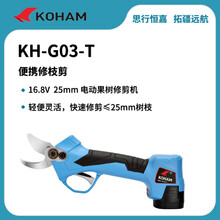 KOHAM嘉航修枝剪电动园艺剪刀花剪果树花草锂电池伐木锯小型家用无线多功能果园修剪电链锯充电式高配 KH-G03-T-25