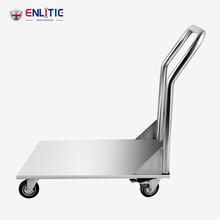 英利蒂克（Enlitic）商用不锈钢平板车手推车 拖车推货车运货搬运车小推车拉货车工具车汤桶推车TTC908