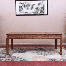 匠人塘红木家具非洲鸡翅木（学名：非洲崖豆木）茶桌椅组合实木茶桌功夫茶桌中式客厅办公室泡茶桌茶几茶台桌 单桌(不带电热炉) 长180宽90高75cm