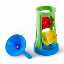 Hape儿童沙滩玩具套装 宝宝大号玩沙子工具沙漏 挖沙戏水铲子 转轮沙漏组合