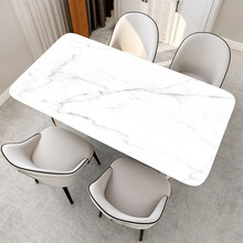 今后北欧硅胶仿皮革大理石茶几垫桌布防水防油免洗防烫客厅餐桌垫简约 Z凉曦 80*135cm