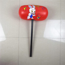 充气棒槌 充气硬柄锤 榔头儿童玩具 锤子大号千吨锤充气玩具卡通锤LOGO定制 红色