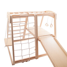 儿童室内攀爬架实木滑滑梯秋千组合幼儿园小型游乐园宝宝锻炼设备 全套