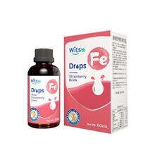 witsbb健敏思铁滴剂宝宝铁剂儿童螯合铁滴剂 草莓口味 美国原装进口