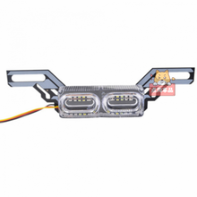 电动车摩托车led车灯 电动车尾灯爆闪 无线太阳能防追尾七彩警示灯电轮车改装刹车灯48v 接线款彩色不带螺丝