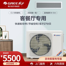 格力（GREE）中央空调冷暖变频新能效风管机一拖一大匹数客餐厅专用【不含安装费】 2匹 FGP5Pd/C1Na-N3
