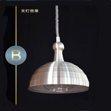 麻将吊灯升降伸缩麻将拉伸灯现代吊灯棋室吊灯办公室吊灯铝材单头客厅灯 B款口径38CM带30瓦LED