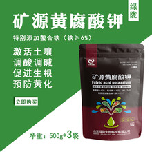 矿源黄腐酸钾水溶肥料腐殖酸肥叶面肥冲施肥生根肥抗重茬农用 矿源黄腐酸铁500g*3袋