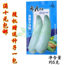 菜友各种甜瓜种子  大田菜园高产易种甜脆肉厚甜瓜菜瓜香瓜瓜果籽 邵氏香酥羊角脆5g/袋