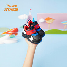 安踏儿童童鞋 运动鞋1-3岁婴幼童鞋棉鞋2021年春季新款官方旗舰 黑/安踏白 -5 22/13cm