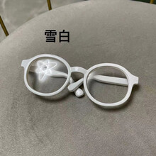 宠物墨镜猫咪眼镜狗小型犬拍照网红搞笑个性卖萌可爱宠物用品头饰 升级新款雪白 S码