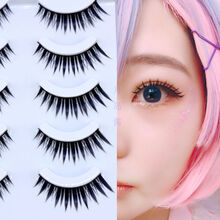 cos假睫毛正太萌妹蕾姆小恶魔眼睫毛日系硬梗撑双眼皮芭比漫展5对 小恶魔03