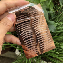 涵贝尔超粘双眼皮贴胶带免剪化妆师专用防水细款宽尖角橄榄形 玫瑰-5款混合款 108贴(3张)