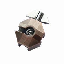 puzzle锁10级魔金box盒子解密玩具孔明锁铁铜合金智力锁扣烧脑成人玩具 浅黄色