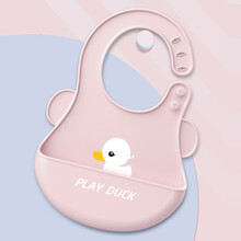 京东超市	
运宝 儿童 宝宝吃饭围兜 婴幼儿防水硅胶围嘴小孩超软大号儿童饭兜 粉色