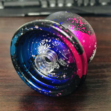 奥迪双钻 比赛专用KK金10珠轴悠悠球火力少年王5yoyo球金银冰魄 寒冰光子精灵S 泼墨紫 蓝冰魄 星空冰魄+10绳+手套+金10珠轴【收藏送润滑油】