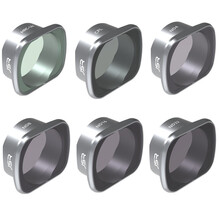 适用于大疆DJI FPV滤镜 穿越MCUV镜CPL偏振偏光ND减光镜套装星光镜光害镀膜无人机配件 六件套UV CPL ND4 8 16 32