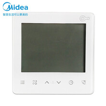 美的风管机一拖一家用中央空调1匹2匹3匹变频节能静音冷暖隐藏嵌入式智能家电升级3P空调包修10年 线控器KJR-86G/BK(WiFi)