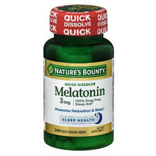 美国 's Bounty 褪黑素 睡眠片 3mg*240速溶片
