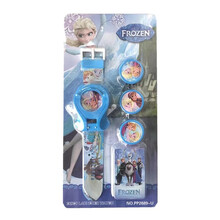 奥特曼捷德儿童手表3d玩具卡通电子表投影光射学生幼儿园礼物 冰雪奇缘发射手表 原包装