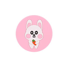 汽车水杯垫卡通杯槽垫门槽垫可爱个性创意内饰用品水杯防滑置物垫 水杯垫(萝卜兔)1个