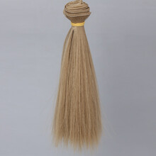 新品BJD陶瓷娃娃假发SD刘海高温丝可儿ob棉花娃多色加厚发排假毛材料 24# 横长1米竖长20厘米