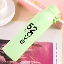 小礼品新双层玻璃杯开业活动礼品水杯 北欧绿色 400ml