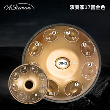 【保价30天】  handpan手碟鼓级空灵鼓乐器初学者入门教程冥想音乐疗愈神器Q 演奏家双面金色17音