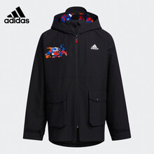 Adidas阿迪达斯 童装 2021年新款春节款男大童工装夹克GT1742 GT1741 GT1741 140  建议身高140左右