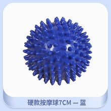幼儿园按摩球儿童感统训练器材家用触觉球刺猬球触感刺球游戏玩具 蓝色-7CM