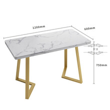 萝溪奶茶店桌椅A字椅网红款沙发卡座汉堡店桌椅组合烧烤火锅奶茶甜品西餐饮咖啡厅靠墙 防大理石长桌+V型金油脚>客厅现代轻奢休闲创意 官方标配>简约现代轻奢客厅创意休闲