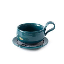 观瓷艺术 陈鹏飞 手工《无声咖啡杯》系列马克杯陶瓷杯咖啡杯办公室水杯 无声咖啡杯-宝石蓝