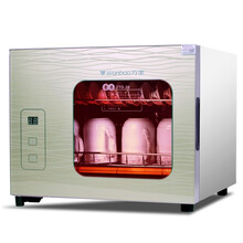 万宝家用迷你小型工夫茶具不锈钢立台式高温消毒柜办公室专用水口杯柜杀菌烘干餐盘碗筷桌面沥水收纳酒店碗柜 38升杯柜电脑版触摸屏