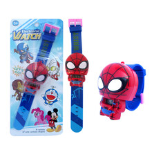 【七夕礼物】儿童玩具  儿童玩具卡通电子手表发光投影奥特曼蜘蛛侠3-6岁男女孩幼儿礼物 迷你蜘蛛侠手表(无投影) 无