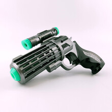 布鲁奇 太空儿童玩具枪电动闪光声光枪2-3-5岁宝宝男孩小玩具绝地求生98凯k吃鸡模型枪幼儿生日礼物 螺旋单人版（配电池） 彩盒装