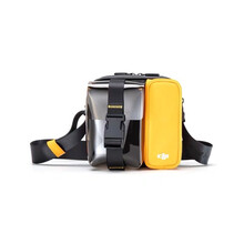 适用于大疆御mini2遥控器收纳包小背包Mavic air 2s机身收纳袋便携绒布袋硬壳保护盒箱配件 大疆mini/SE小背包黑黄色定制款