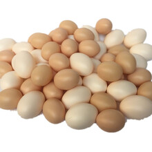 仿真假鸡蛋鸭蛋模型儿童玩具鸡蛋DIY创绘鸡蛋壳幼儿园教具 红皮蛋30个加白皮蛋30个