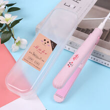 Sunchance卷发棒直发卷发两用刘海直发棒迷你便携式直板小型夹板拉发器 直卷两用粉色可妮兔 收纳盒