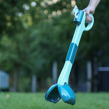 mpets 狗狗拾便器粪便狗屎捡狗屎铲屎神器外出遛狗夹便器捡狗便工具可折叠长柄大号(配垃圾袋)