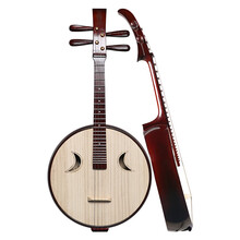 乐海 中阮乐器徐阳牌阮族钢品皇室贵族头饰山榆木材质初学演奏中阮DWZ1