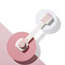 babycare 儿童安全防护锁宝宝安全防护窗锁多功能冰箱锁柜门锁多功能锁扣 里瑟米-2件装