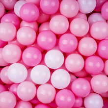 海洋球彩色加厚婴儿童室内玩具防吞咽可啃咬网红波波球池无毒无异味批发 白粉浅粉100个加厚7CM送网袋