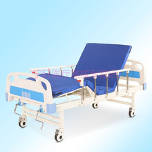 礼达康 单摇床双摇床手摇式病床家用多功能护理床瘫痪病人床医用医院床理疗床门诊养老院老人床可加便孔 B07双摇床+床垫+轮+护栏