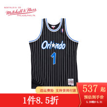 MITCHELL & NESS复古球衣 SW球迷版 NBA魔术队94赛季 哈达威黑色客场篮球服 黑色 M