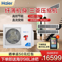 （Haier）海尔中央空调一拖多多联机 商用一级能效WiFi智控变频空调 RFC80MXSAVA(G)小4匹一拖二