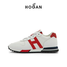 【春夏特惠】HOGAN男鞋2021春夏新品New Running系列休闲运动鞋 白 40.5