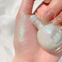 GUICAMI钻石高光液高光液体高光亮液脸部卧蚕独角仙女小灯泡液体高光闪粉脸部高光液提亮偏光水光肌身 3#荧光绿