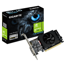 技嘉（GIGABYTE）GT710 显卡半高刀卡亮机 支持小机箱LOL游戏 GV-N710D5-1GL